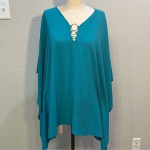Beautiful teal Michael Kors blouse